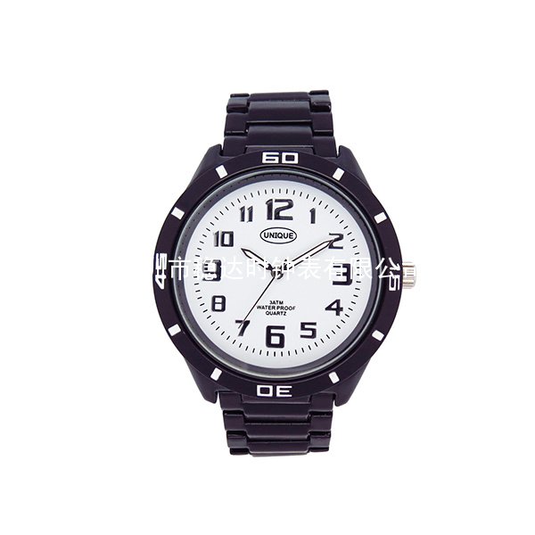 黑色殼帶老年人手表