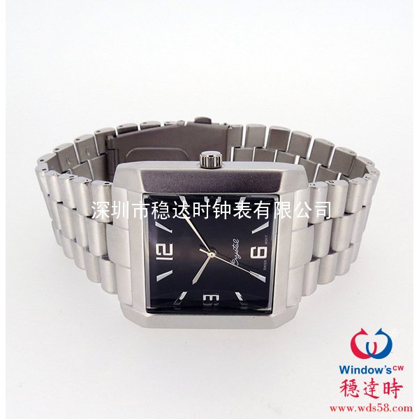 方形表殼合金帶手表