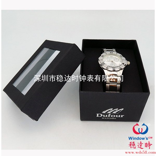 合金殼帶禮品手表