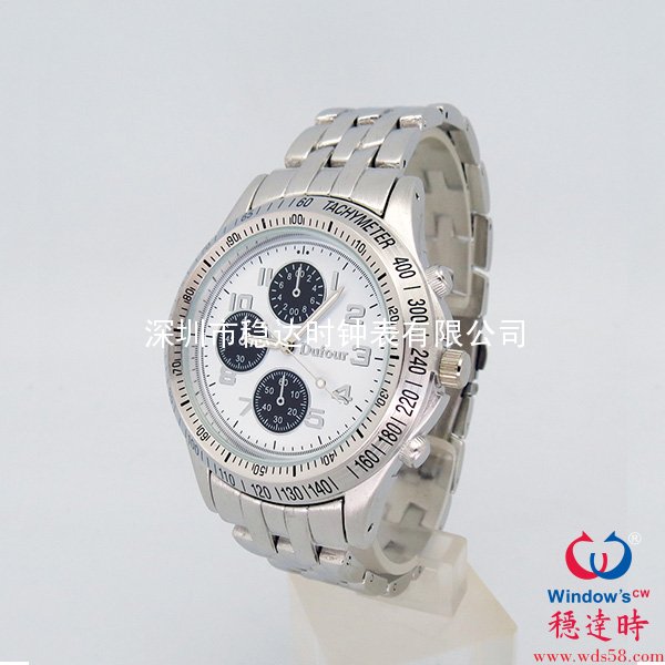 三眼表面男士商務手表