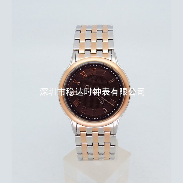 穩(wěn)達(dá)時(shí)不銹鋼殼帶禮品商務(wù)手表定做