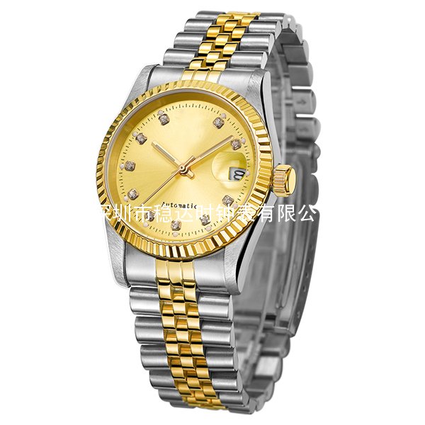 男士皇冠手表進口原裝機芯不銹鋼商務(wù)手表