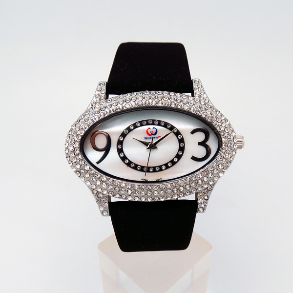 高檔女士鑲鉆合金手表定做廠家
